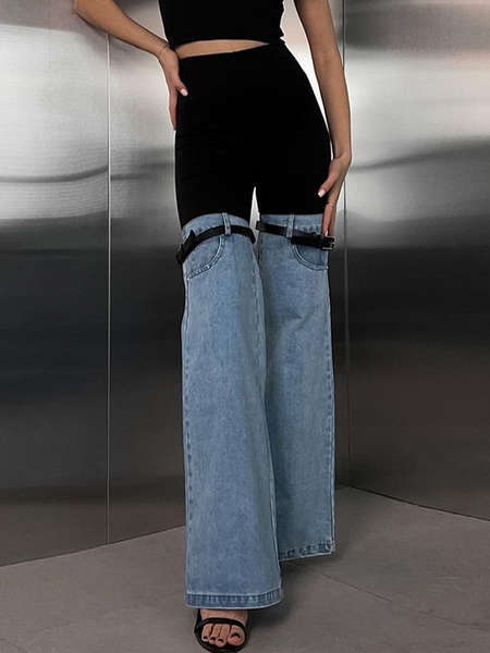 Denim Slimming Bell-bottom Jeans