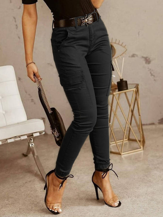 Slim Fit Ankle Cargo Pants
