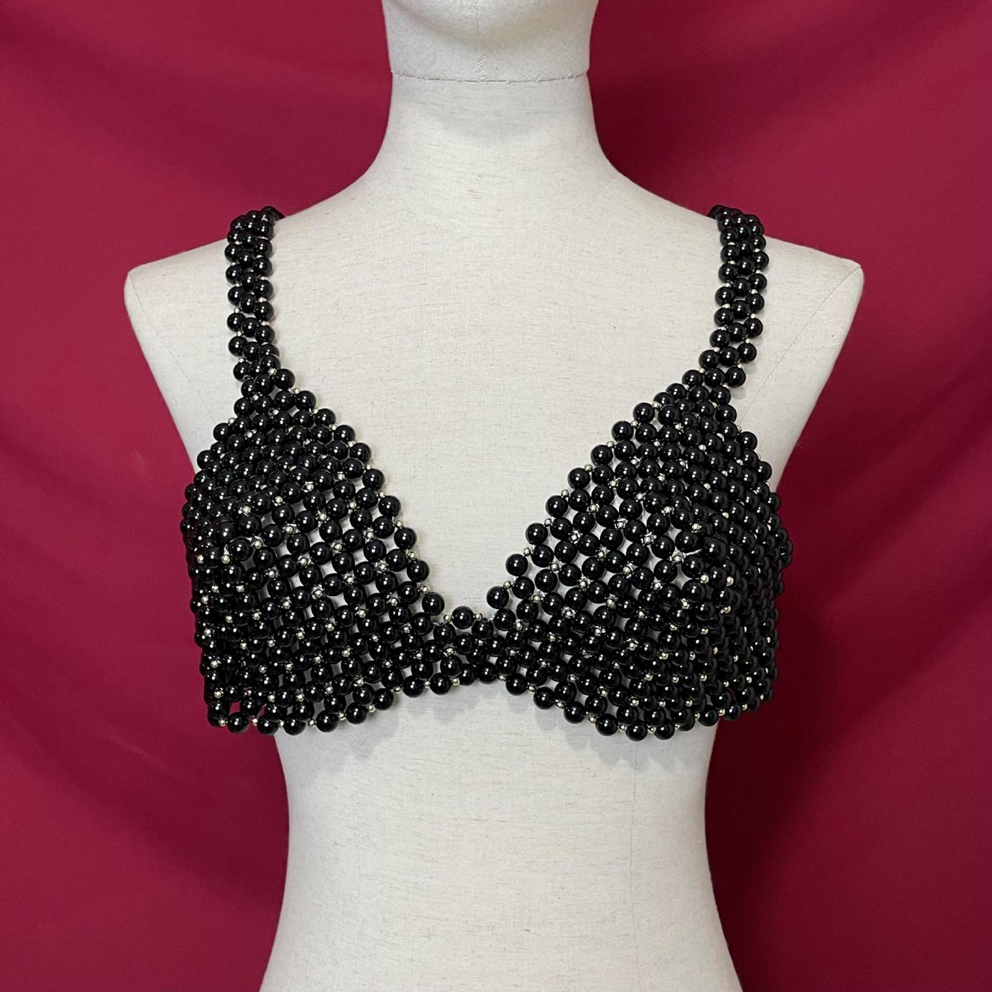 Pearl Bra Handmade Beaded Chest Accessories