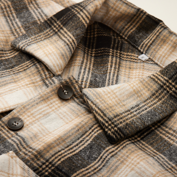 Plaid Long Cardigan Shirt Jacket