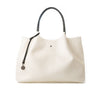 White Vegan Leather Tote Bag