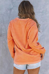 Orange Sweatshirt Womens