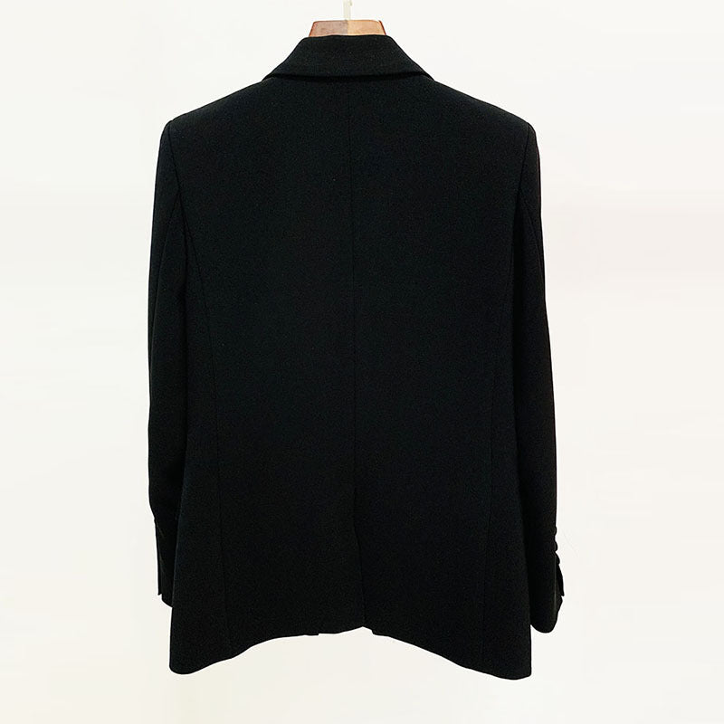 Goods Stars Socialite Rhinestone Beaded One Button Slim Blazer