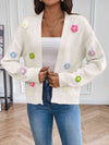 women's floral cardigan