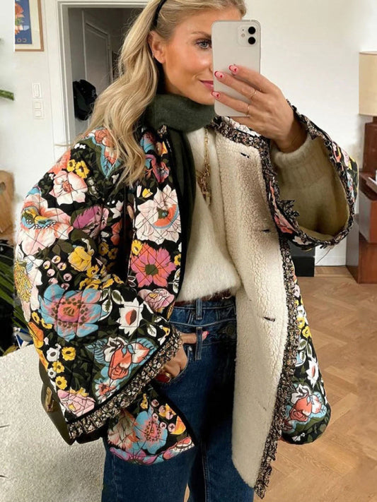 Trendy Loose Quilted Coat