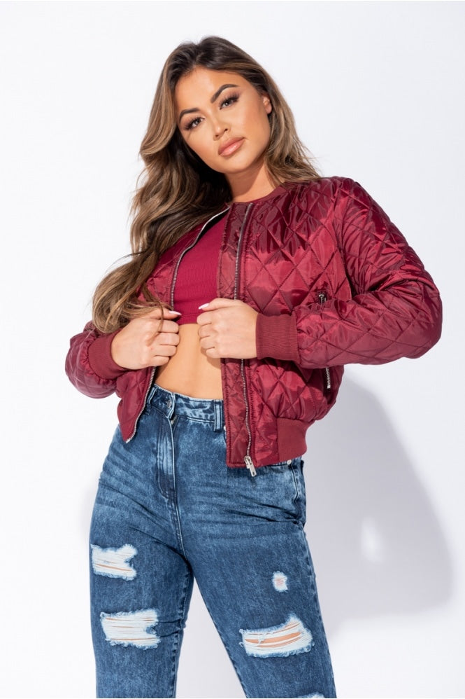 red bomber jacket